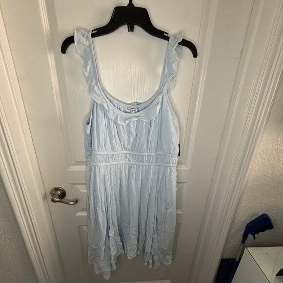 Arizona Womens Sleeveless Babydoll Dress Juniors Blue XL NEW - Picture 1 of 3